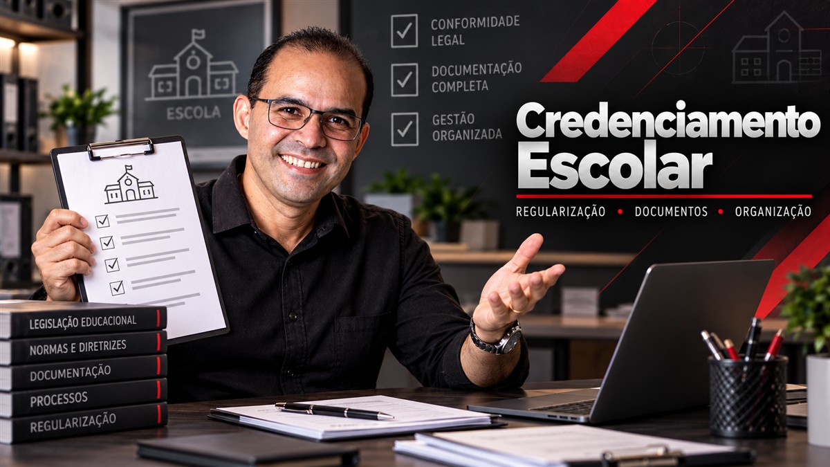 Credenciamento Escolar ? apresenta??o ilustrativa de Alex C. Silva