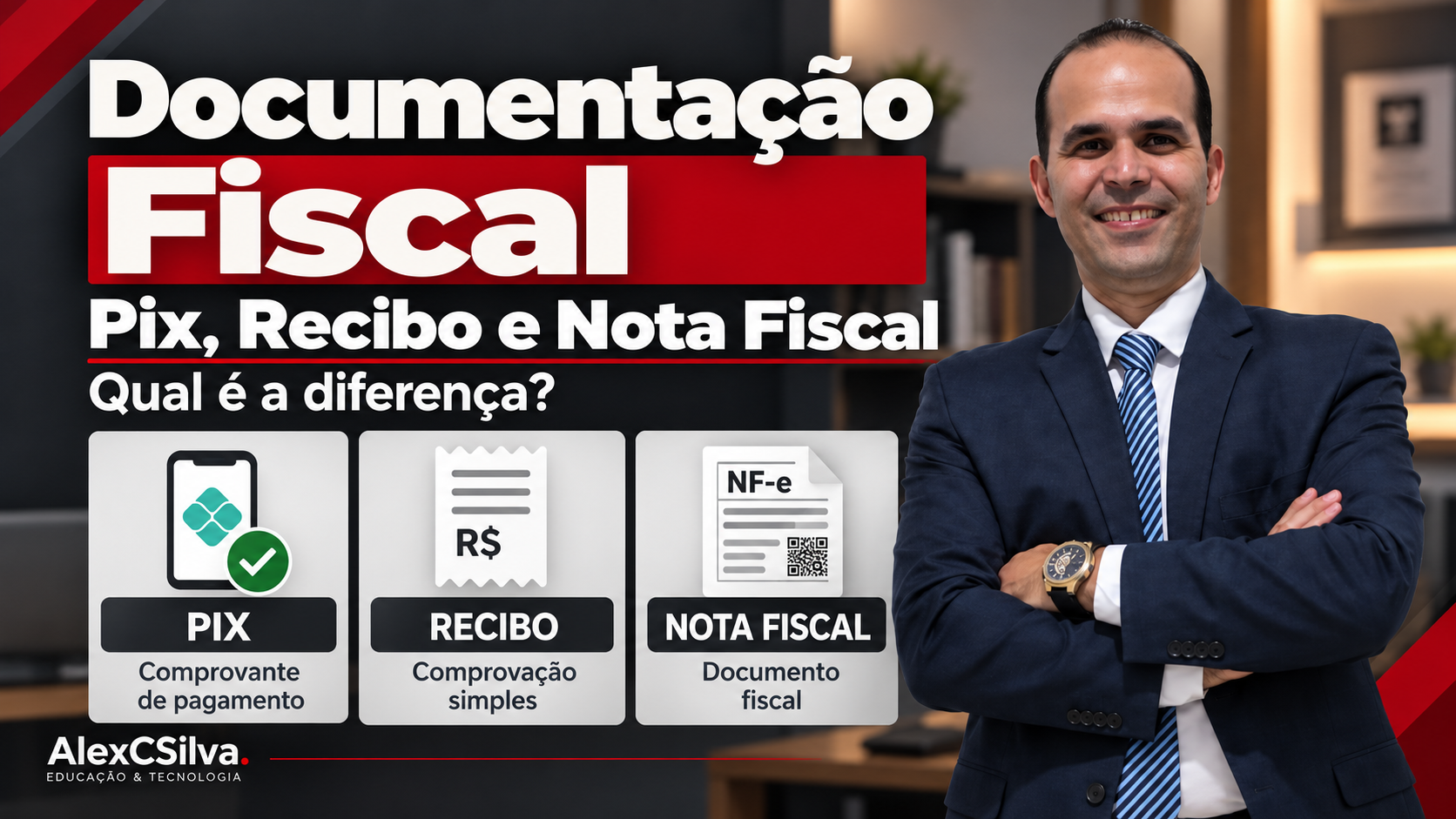 Pix, recibo e nota fiscal