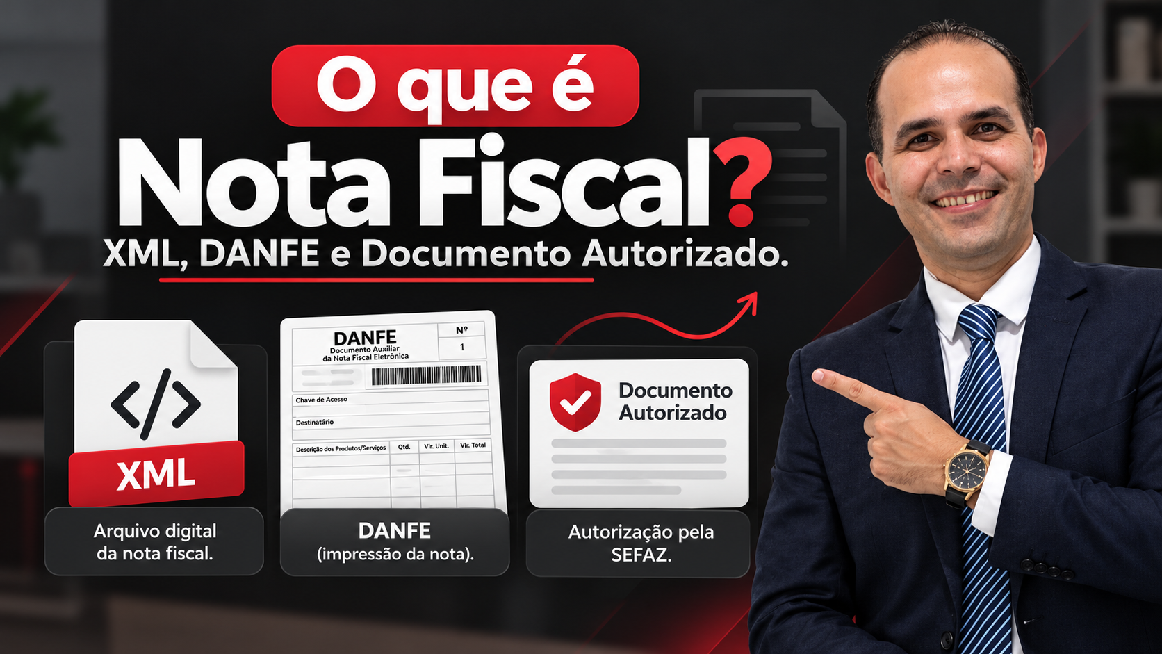 XML, DANFE e nota autorizada