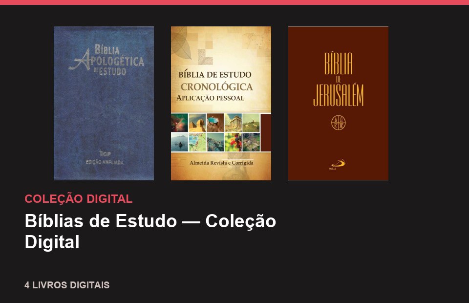 Bíblias de Estudo — Coleção Digital