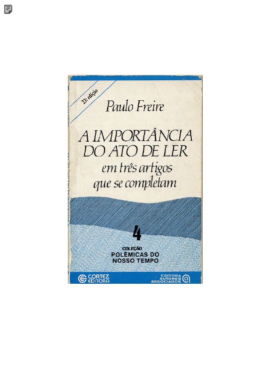 A Importância do Ato de Ler