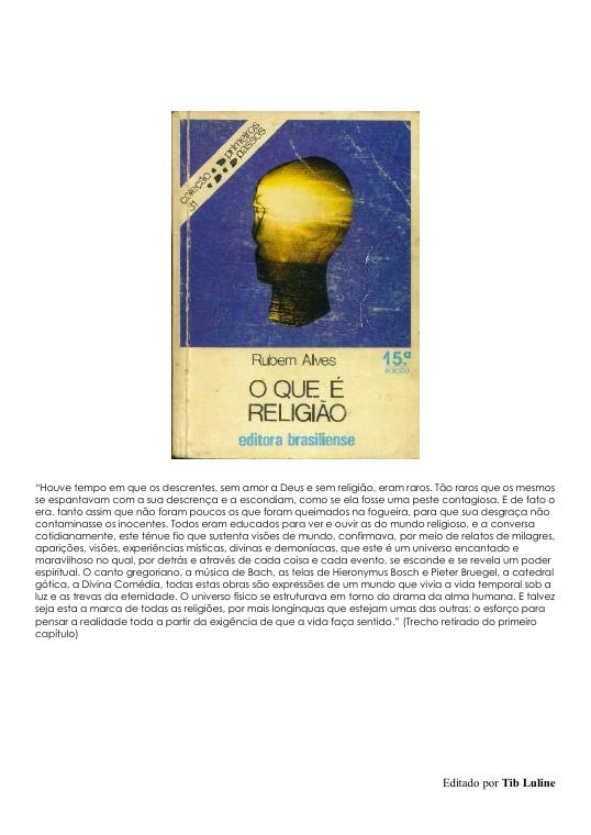 O Que É Religião — 15ª edição