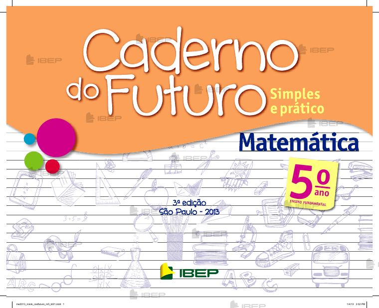 Caderno do Futuro — Matemática 5º ano — Manual do Professor